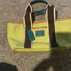 Lime green coach bag! Perfect first coach for kids.